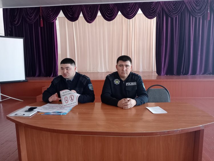 "АНТИБУЛЛИНГ және  Құқықбұзушылықтың алдын алу" атты  құқыққорғау органы қызметкерлерімен кездесу